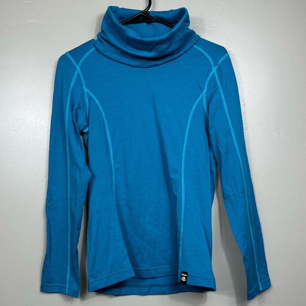 Icebreaker x Cabela’s Merino Wool Turtleneck Sweater in Blue Size Small